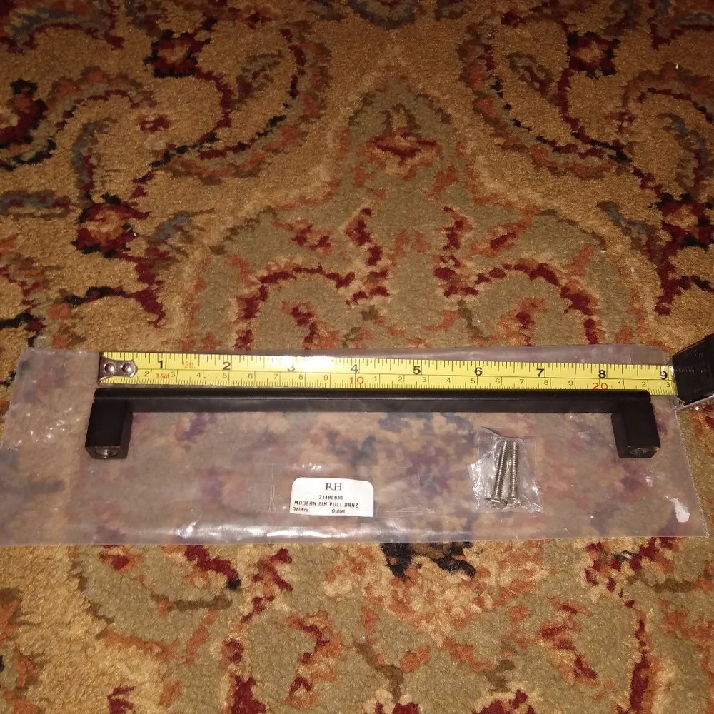 Restoration Hardware Bronze Modern Large drawer pull NWT